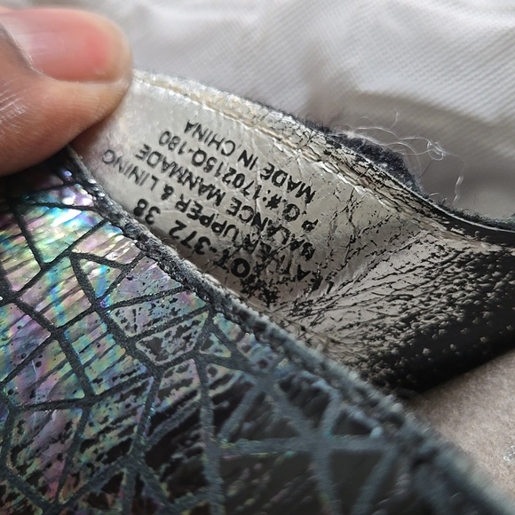 Alegria Women's Hologram Wedge Sandals Summer Shoes Size 38 - Picture 9 of 9